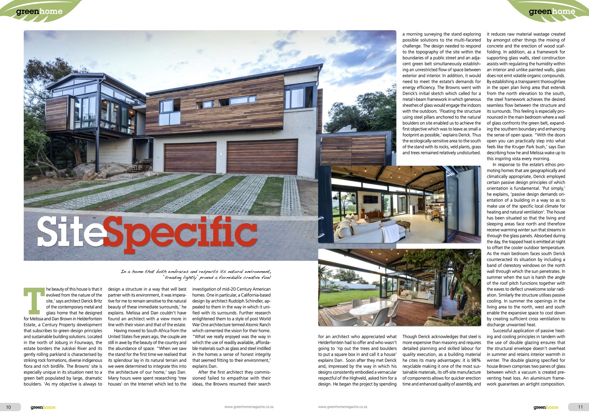 Photo showing the article Site Specific